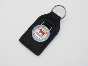 Morris　キーホルダー　Morris (Moggi) Minor 1000 Leather, Enamel & Chrome Bull Key Fob / Ring.　kenz