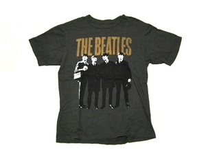 THE BEATLES ザ・ビートルズ L プリント 半袖 Tシャツ 濃グレー Apple アップル