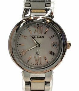 訳あり シチズン 腕時計 H058-T016553 クロスシー ソーラー ピンク レディース CITIZEN [0702]