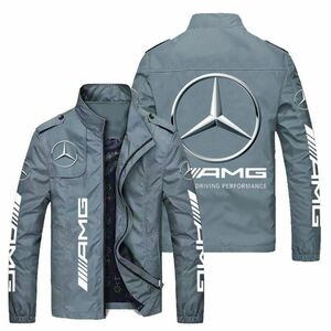 新品 メルセデス・ベンツ AMG モータースポーツ ロゴ 冬服 防水防風ジャケット アウトドアスポーツウェア 釣り服 M~6XL　ブルー