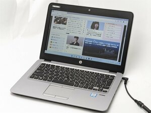 1円～ 即使用可 Wi-Fi有 ノートパソコン 12.5型 hp 820 G3 中古良品 第6世代 i3 8GB 無線 Bluetooth webカメラ Windows11 Office 保証有り