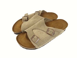 ビルケンシュトック BIRKENSTOCK チューリッヒ ZURICH スエード レザー サンダル トープ ナロー幅 37 24 レディース