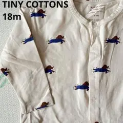 TINY COTTONS 犬プリント カーディガン 18M