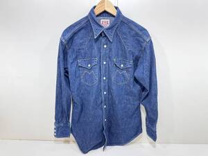 コンパクト MAVERICK BLUE BELL Mサイズ デニムシャツ D-TK 4267 長袖 ダンガリー マーベリック Wrangler 日本製