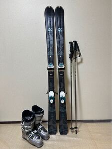 スキーセット　 板 153cm ブーツ 25.5cm ストック 110cm 