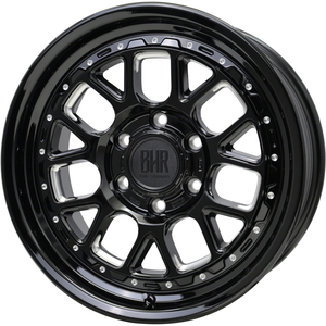 YOKOHAMA GEOLANDAR CV G058 225/60R18 BARKLEY HARDROCK HURON グロスブラック/マシニング 18インチ 8.5J+55 6H-139.7 4本セット