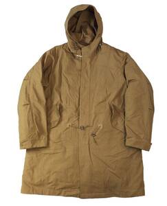 TWW Traditional Weatherwear トラディショナルウェザーウエア ボアライナー付き フーデッド モッズコート ジャケット ブラウン メンズ 38