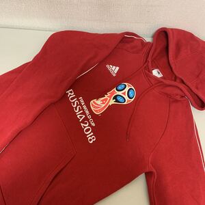 FIFA WORLD CUP RUSSIA 2018 adidas 限定パーカー Mサイズ レッド 赤