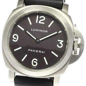 パネライ PANERAI PAM00116 ルミノールベース 手巻き メンズ 箱・保証書付き_798247