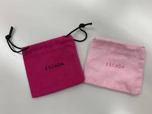 ★新品★ESCADA★ネル袋★ミニサイズ★2枚セット★ピンク★No.806