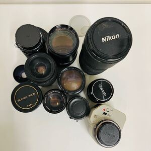 8411 カメラ レンズ まとめ ジャンク 現状品 Nikon Canon SONY キャノン ニコン ソニー 10個まとめ