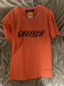 Gretsch グレッチ 純正半袖Tシャツ オレンジ szM オレンジ MADE IN USA