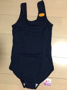 新品！スクール水着　160サイズ　女の子用　レディース　紺色　ネイビー　ワンピース　ハイレグタイプ　名札付き