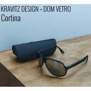 ☆激レア☆ KRAVITZ DESIGN + DOM VETRO Cortina 偏光サングラス ティアドロップ型