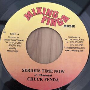 送料無料★レア 大人気ファンデーションリメイク!! Ali Baba Riddim★SERIOUS TIME NOW / CHUCK FENDA★