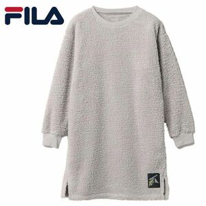 送料300円(税込)■wj027■レディース FILA 長袖 ボア ミニワンピース(443-607) M(柊)【シンオク】