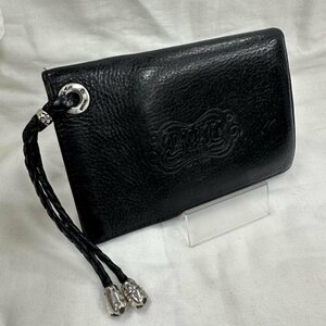 ビルウォールレザー BWL レザー LOGO WALLET ロゴ ショート ウォレット 本革 財布 財布 - 黒 / ブラック