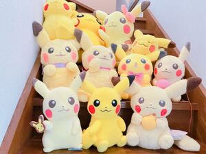 ② 1円〜ポケットモンスター ピカチュウ ぬいぐるみ ポケモンセンター プライズ 一番くじ品 まとめて 等身大 くったり くたくた ふわふわ 