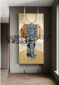 新品★贅沢な装飾画 象 油彩 美術品 絵画 玄関 壁画 掛け 装飾 応接間 z408