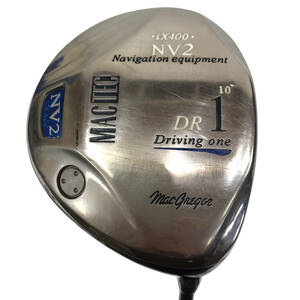 /24K132 5G6 MacGregor マグレガー NV2 iX400 1W ドライバー MACTEC 10° FLEX：R ヘッドカバー付き 中古