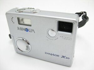 ★★ハローカメラ★1円スタート★4740 MINOLTA DiMAGE X20 [200万画素.レトロデジカメ] SDカード.単三電池2本使用 動作品 即決あり