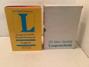 ★x728 洋書 Langenscheidts Handwrterbuch Englisch ランゲンシャイト 辞書 ドイツ語 1Gc5