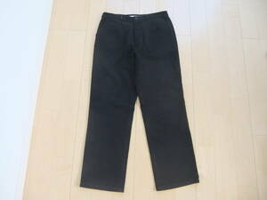 サイズ42 LL MADOMOSEILLE NONNON PAPAS パパス black COTTON PANTS コットン 綿 パンツ 黒 秋冬向け