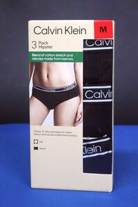 カルバンクライン レディース ヒップスター 下着 ショーツ 3枚セット ブラック サイズM Calvin Klein★送料350円