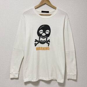 UNDERCOVER スマイル スカル ロンT ホワイト 白 Mサイズ アンダーカバー 長袖 カットソー Tee Tシャツ 髑髏 VINTAGE archive 4050462