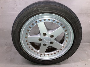 ワークEQUIPホイール17インチ８J　PCD１１４．３　オフセット＋３７　1本