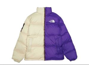 Supreme x The North Face Split Nuptse Jacket Tanシュプリーム x ザノース フェイス スプリット ヌプシジャケットタンＬダウンジャケット