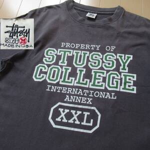 ★即決送込★白タグ 90s STUSSY USA製 old oldstussy ステューシーオールド 半袖 T-shirs Tee Tシャツ M l xl 80s y2k カレッジ skate surf