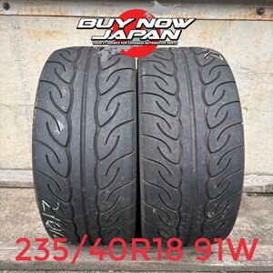 235/40R18 91W YOKOHAMA ADVAN NEOVA AD08R 2本 中古品