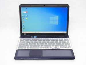 WEBカメラ/中古/15.6型/ノートPC/Win10/高速SSD256/8GB/COREi5　2410M/SONY　VPCCB29FJ　WIFI/HDMI/テンキー/WPS office搭載 送料無料