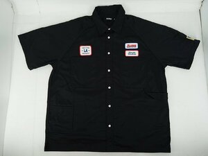 [12B-610-101-1] XLARGE エクストララージ 半袖シャツ メンズ ロゴ PATCH ワークシャツ 101232014004 サイズXL ブラック