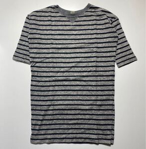 【XS】Ron Herman Cotton Border S/S Tee ロンハーマン コットン ボーダー 半袖 Tシャツ ロング丈 (421030079-1071) G1690