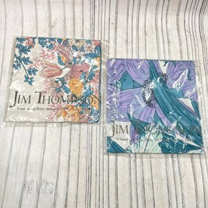 m002 D2(30) 未開封 2点セット JIM THOMPSON ジムトンプソン スカーフ シルク 絹 花柄 タイ製 レディース