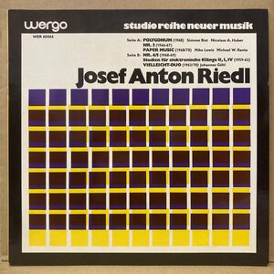 JOSEF ANTON RIEDL /JOSEF ANTON RIEDL /WER60066 /ドイツ盤 /優秀録音 /長岡鉄男外盤A級295番★送料着払い★URT