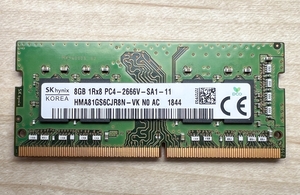 動作確認済 中古 メモリ 8GB HMA81GS6CJR8N 260Pin SODIMM DDR4 PC4-2666V ノートパソコン用メモリ SKhynix