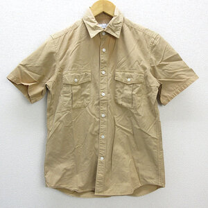 n■ユナイテッドアローズ/green label relaxing 半袖シャツ【S】ベージュ/MENS/41【中古】■