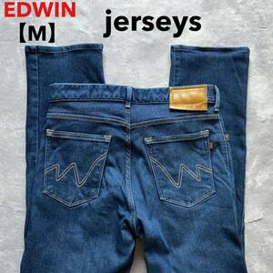 即決 サイズ M EDWIN エドウィン ジャージーズ jerseys 柔らか ストレッチデニム ER003 MADE IN JAPAN 日本製 ストレート