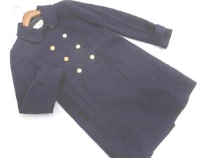 SHIPS シップス ウール混 コート sizeM/紺 ◇■ ☆ eib3 レディース