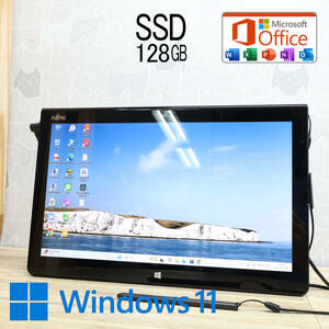 ★美品 高性能4世代i5！SSD128GB★Q704/H Core i5-4300U Webカメラ Bluetooth 高解像度 Win11 MS Office 中古品 ノートPC★P81920