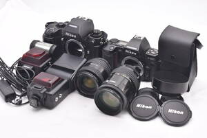 Nikon ニコン F-801 / F4 / AF NIKKOR 24-50mm F3.3-4.5 / AF NIKKOR 35-135mm F3.5-4.5 / スピードライト２個 セット (t8211)