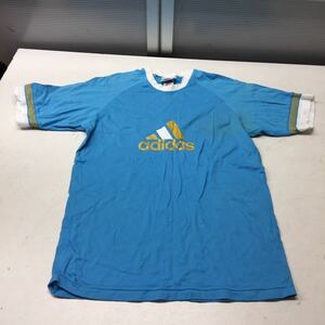 送料無料★adidas アディダス★半袖Tシャツ トップス★ブルー★Sサイズ#30531sj136