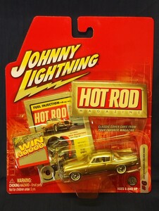 ジョニーライトニング 1/64 57年型 スチュードベーカー ゴールデンホーク JOHNNYLIGHTNING Studebaker Golden Hawk HotRod Magazine 傷み有