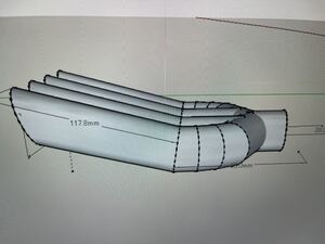 マフラーカッター3D図面製作！まずはお問い合わせを！