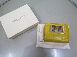 JIMMY CHOO ジミーチュウ ラウンドファスナー 二つ折り財布