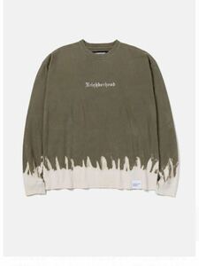 定価 24ss NEIGHBORHOOD SAVAGE CREWNECK LS 新品未開封 Large Olive Drab ロンT WTAPS CHALLENGER Box