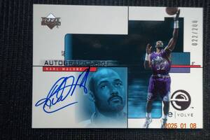 Karl Malone 2000-01 Upper Deck e-Card1 　Autographs #022/200　